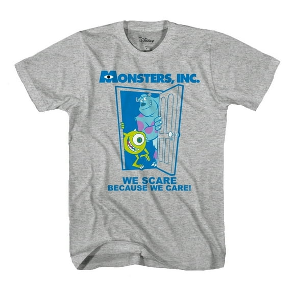 Disney Monsters Inc. Grey Short Sleeve Graphic T-Shirt - X-Large