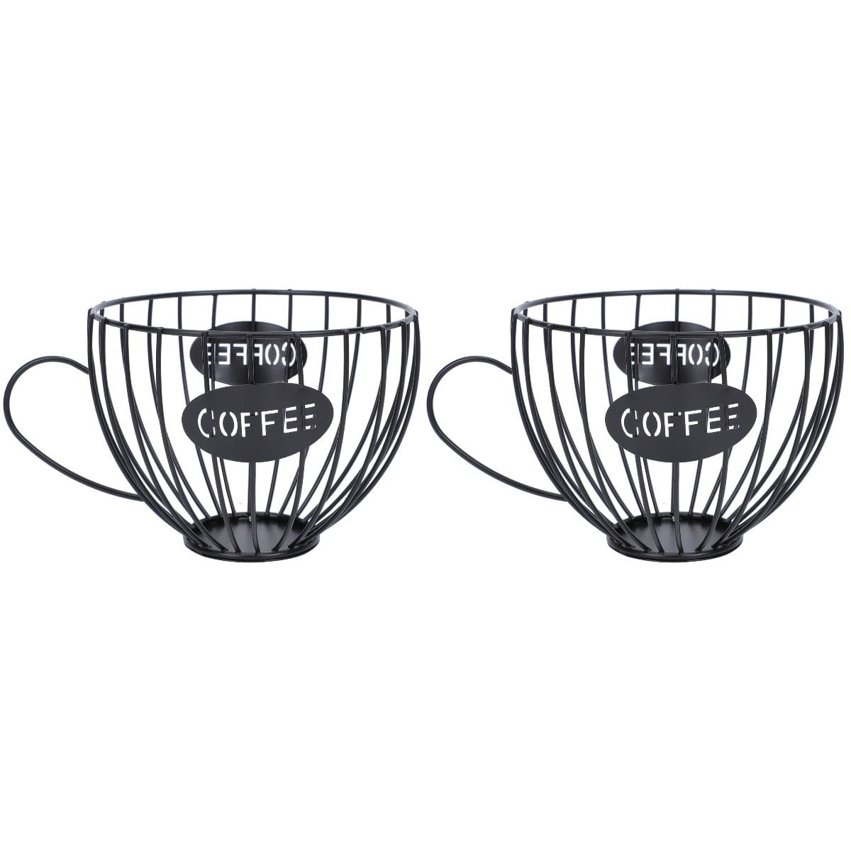 Coffee Holder Basket Pods Wire Cup Organizer Capsule Espresso Mug K Keeper Storage Kitchen Metal