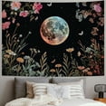 thumbnail image 2 of ONETECH Moon Flower Plants Tapestry Botanical Floral Tapestries Moonlit Aesthetic Wildflower Tapastry's Wall Hanging for Bedroom Living Room Decor, 2 of 6