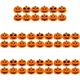 thumbnail image 1 of Posavasos Calabaza Fieltro para Halloween Manteles Individuales Antideslizantes Casera Color Naranja 6 Uds., 1 of 4