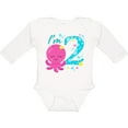 thumbnail image 3 of Inktastic I'm Two- cute octopus birthday Boys or Girls Long Sleeve Baby Bodysuit, 3 of 5
