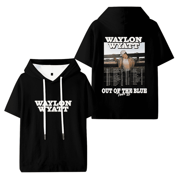 Waylon Wyatt Out of the Blue Tour Hooded T-shirt Women Men Short Sleeve Tee Casual Fashion Tops
