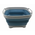 thumbnail image 4 of SAMMART 7.5L (2 Gallons) Collapsible Dishpan with Draining Plug - Foldable Washing Basin - Portable Dish Washing Tub - Space Saving Kitchen Storage Tray, 4 of 6