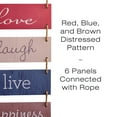 thumbnail image 5 of Excello Global Products Large Hanging Wall Sign: Rustic Wooden Decor (Home, Family, Love, Laugh, Live, Happiness) Hanging Wood Wall Decoration (11.75" x 32") - EGP-HD-0188, 5 of 5