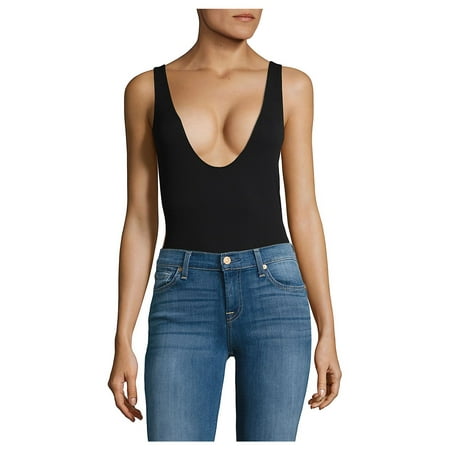 - Scoopneck Rib-Knit Bodysuit
