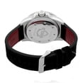 thumbnail image 2 of Shield Cousteau Leather-Band Pro-Diver Swiss Watch W/Date - Silver/Black/Green, 2 of 3