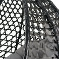 thumbnail image 6 of LEGAHOME Egg Chair, All-Weather PE Rattan Hanging Egg Chair Basket Chair with Stand and Removable Cushion, Wicker Swing Chair Hammock Chair for Indoor and Outdoor Use, Black&Gray, 6 of 10