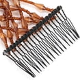 thumbnail image 3 of M Buder Magic Easy Hair Beads Slide Stretchy Comb Clip Stretchable Hairpin for Women Girls, Coffee Brown (3.35 inches / 8.5 cm), 3 of 5