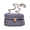 thumbnail image 2 of Bolsa cruzado para mujer Tira de hilo Gancho Bolsas de hombro tejidos Monederos pequeños (Gris) Ndcxsfigh Para Estrenar, 2 of 7