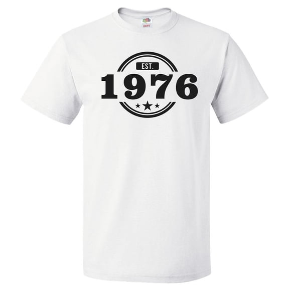 50th Birthday Gift For 50 Year Old Established 1976 T Shirt