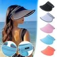 thumbnail image 4 of Odeerbi Reduced Family Matching Sun Hat Unisex Summer Sun Visor Wide-brimmed Beach Hat UV Protection Female Cap, 4 of 4