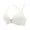 White, variant on Women's Seamless Front Closure Back Strappy Push Up Bra Khaki L