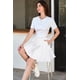 thumbnail image 3 of Disfraz de cosplay con falda SANGTREE, uniforme escolar, para niñas, color blanco, 3 of 8