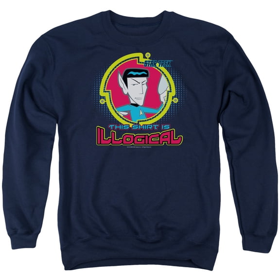 Quogs Illogical Adult Crewneck Sweatshirt Navy