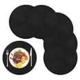 thumbnail image 1 of Round Braided Placemats Set of 6 Table Mats for Dining Tables Woven Washable Non-Slip Place Mats 15, 1 of 5