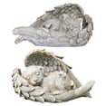 thumbnail image 1 of S SERENABLE 2x Statue d'Ange en Résine Fait Main 12cm Chien / Chat Sculptures Décoration Maison Extérieure, 1 of 9