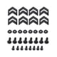 thumbnail image 4 of Juego de Parachoques Delantero Canard 4 Piezas de Aletas Divisoras de Labios de Coche Canards Body Universal Spoiler Negro Se Adapta Al Lado Izquierdo y Derecho Negro Anggrek Otros, 4 of 8