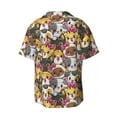 thumbnail image 4 of Goofa Cute Cat Printed Men's Casual Short-sleeved Shirt,Lightweight Breathable Button-down,Summer Casual men's top,Versatile Fashion shirt-3X-Large, 4 of 7