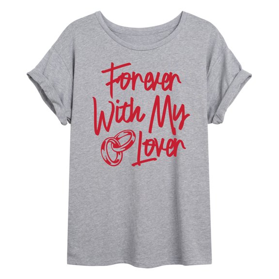 Instant Message - Forever With My Lover Oversized Graphic T-Shirt