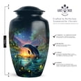 thumbnail image 2 of Butterfly Dophin Urns for Ashes Adult Male/Female - Cremation Burial Urns - Funeral Urn with Secure Lid - Blue Urn for Ashes Adult Male3inch 4pcs Small & 10inch 1pcs Large Size Combo- Pack of 5, 2 of 7