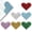 Glitter(6pcs), variant on Leather Heart Bookmarks - 6 Pieces Cute Book Marks Lovers Gifts | Corner Bookmark Page Markers | Bookish Reading Teachers Women| Office Home Supplies Accessories Stationary