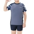 thumbnail image 7 of YuYuBao Boys Rash Guards and Swimsuit Sets 2 Piece Swimwear Sets Swim Trunks Comfortable Kids Swimming Suits, 190, 7 of 7