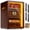 Walnut, variant on Marvero Cigar Humidor Cabinet, 200 Count, Black Finish, Glass Door, LED Light, Digital Hygrometer, Cedar Drawers