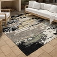 thumbnail image 3 of Addison Rugs Chantille Indoor/Outdoor Transitional Abstract Black Machine Washable Rectangle Rug, 10' x 14', 3 of 8