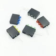thumbnail image 2 of Portalámparas de tres orificios F3/3 mm, 10/50 unidades, LED, base fija para PCB, pie doblado de 90 grados, indicador F3, con 3 orificios, 2 of 5