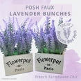 thumbnail image 2 of Butterfly Craze Artificial Lavender Plants in Rustic Wooden Planters - Lifelike, Stunning Faux Silk Purple Flowers Perfect for Elevating Your Patio, Home Décor, or Office (Set of Two), White Wood, 2 of 7