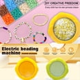 thumbnail image 5 of MáQuina EléCtrica de Abalorios de Semillas para JoyeríA, Pulseras y Collares - Cuenco de Abalorios Amarillo, 5 of 5