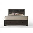 thumbnail image 3 of ACME Madison II Lit Plateforme en Bois Très Grand avec Rangement en Espresso, 3 of 6