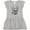 AC-Heather Grey, variant on French Bulldog Portrait with Sunglasses Girls Toddler Dress