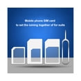 thumbnail image 1 of 4Pcs Universal Mobile Phone SIM to Micro/Standard Card Adapter Converter-White, 1 of 5