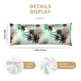 thumbnail image 3 of Picia Tropical Summer Palm Body Pillow Cover - Super Soft Microfiber 20x54 Body Pillow Case - Envelope Closure, Wrinkle, Stain Resistant Body Pillow Cover,Elegant Bedding, 3 of 8