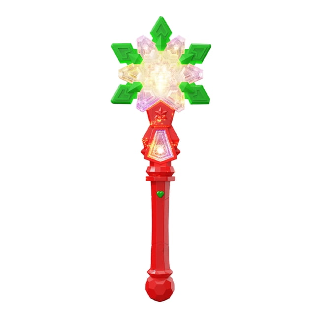 Baguette Flash de Noël Rouge Flocon de Neige Lumière Projection Jouet Interactif