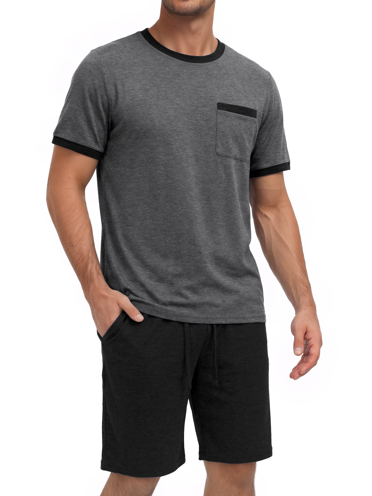 George Men's Knit Shorts 2-Pack, Cotton, Relaxed Fit, Mid-Rise