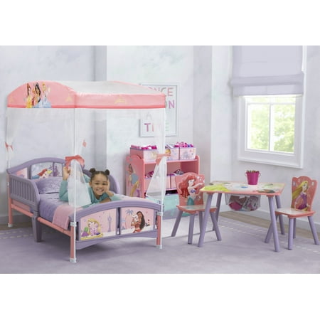 デルタ 子供用ベッド ディズニー プリンセス パープル 子ども用 キャノピー付き トドラーベッド 天蓋 キッズ 幼児 子供部屋 DELTA