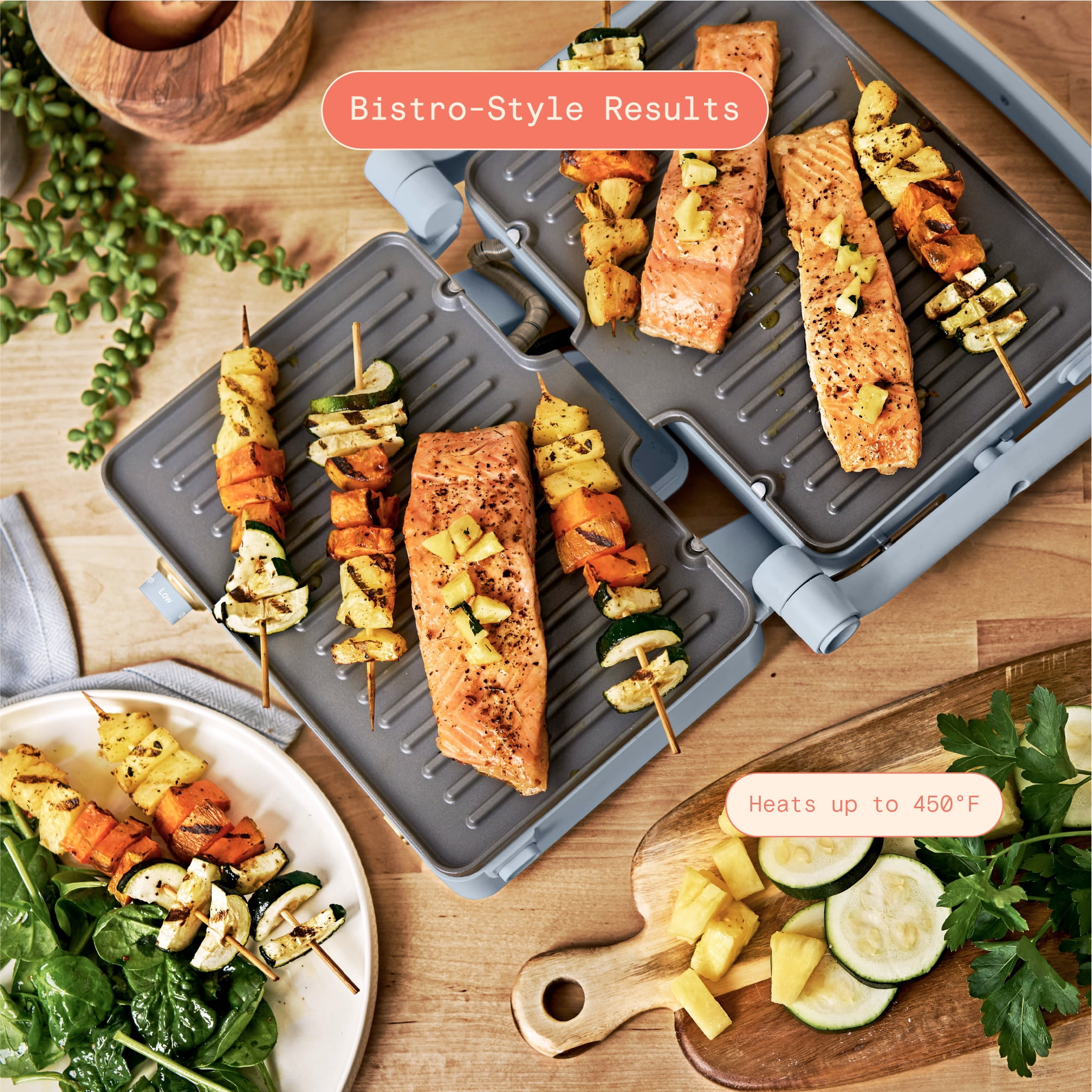 Beautiful 2-in-1 Panini Press & Grill, Cornflower Blue by Drew Barrymore