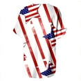thumbnail image 4 of Hauts d'Été Grande Taille pour Femmes Chic Femmes T-Shirts à Col Rond Imprimés Manches Courtes T-Shirt Blouse Hauts Amples T-Shirt à Col en V Femmes en Liquidation, 4 of 5