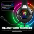 thumbnail image 5 of UHM Gaming Headset Wired for PS5/Xbox/PC/PS4,Over Ear Gaming Headphones with Surround / Noise Cancelling Mic/Rgb/3.5mm for Xbox,Black, 5 of 9