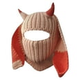 thumbnail image 1 of WEAIXIMIUNG Men Gloves Winter Rabbit Ear Hat Autumn and Winter Neck Knitted Hat, 1 of 6