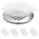 thumbnail image 1 of Moyic Floor Drain Filter Stickers Set Professional Fabric Strainer Anti-blocking Catching Sticker Small Non-woven Household Hair Juegos de accesorios de baño No.2 Moyic HA043747-02, 1 of 6