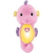 Fisher-Price Soothe & Glow Seahorse, Pink Plush Toy with Music, Ocean Sounds and Lights for Baby