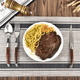 thumbnail image 4 of Cuchillo para carne súper afilado de primera calidad, no dentado, cuchillos para carne de acero inoxidable con alto contenido de carbono, juego de 4, 4 of 5