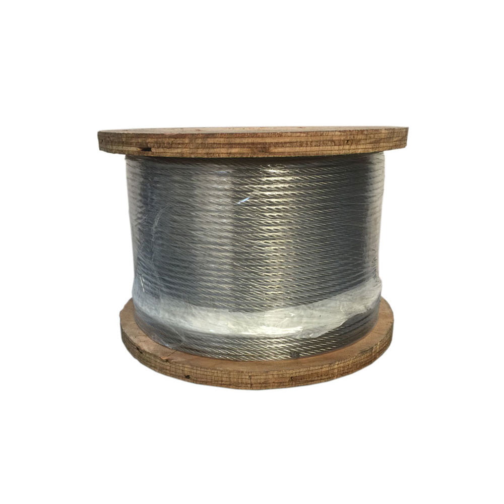 250 ft T-316 Grade 1 x 19 Stainless Steel Cable Wire Rope 1/8 