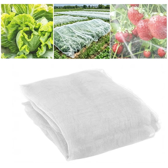 60‑Mesh Ultra Fine Garden Netting Pest Barrier, 10 X 20 FT Bug Screen Row Cover for Raised Beds, Vegetables, Fruits, Trees & Greenhouse