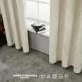 thumbnail image 6 of Deconovo Grommet Blackout Foil Wave Printed Room Darkening Curtains for Nursery 42W x 54L inch, 2 Panels, Light Beige, 6 of 6