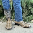 thumbnail image 6 of GadwallAR Men's Alex Exotic Western Cowboy Boots-Squre Toe Pull On Leather Python Bone 9.5 Medium, 6 of 6