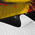 thumbnail image 5 of meiyoeat Splash Baseball Quilt King for Men Boys, Paint Art King Coverlet Set for Bedroom, Black, 3-Piece, 5 of 7